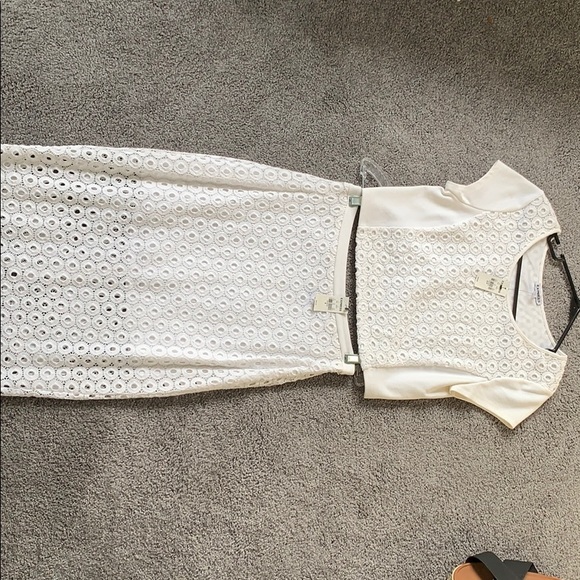 Express Dresses & Skirts - Brand new white 2 piece lace shirt and skirt